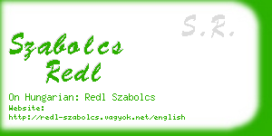 szabolcs redl business card